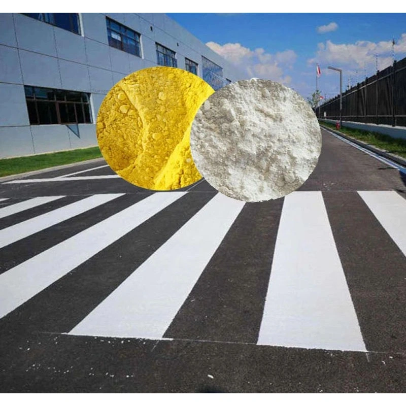 Pintura reflectante termoplástica de alto desgaste para señalización vial