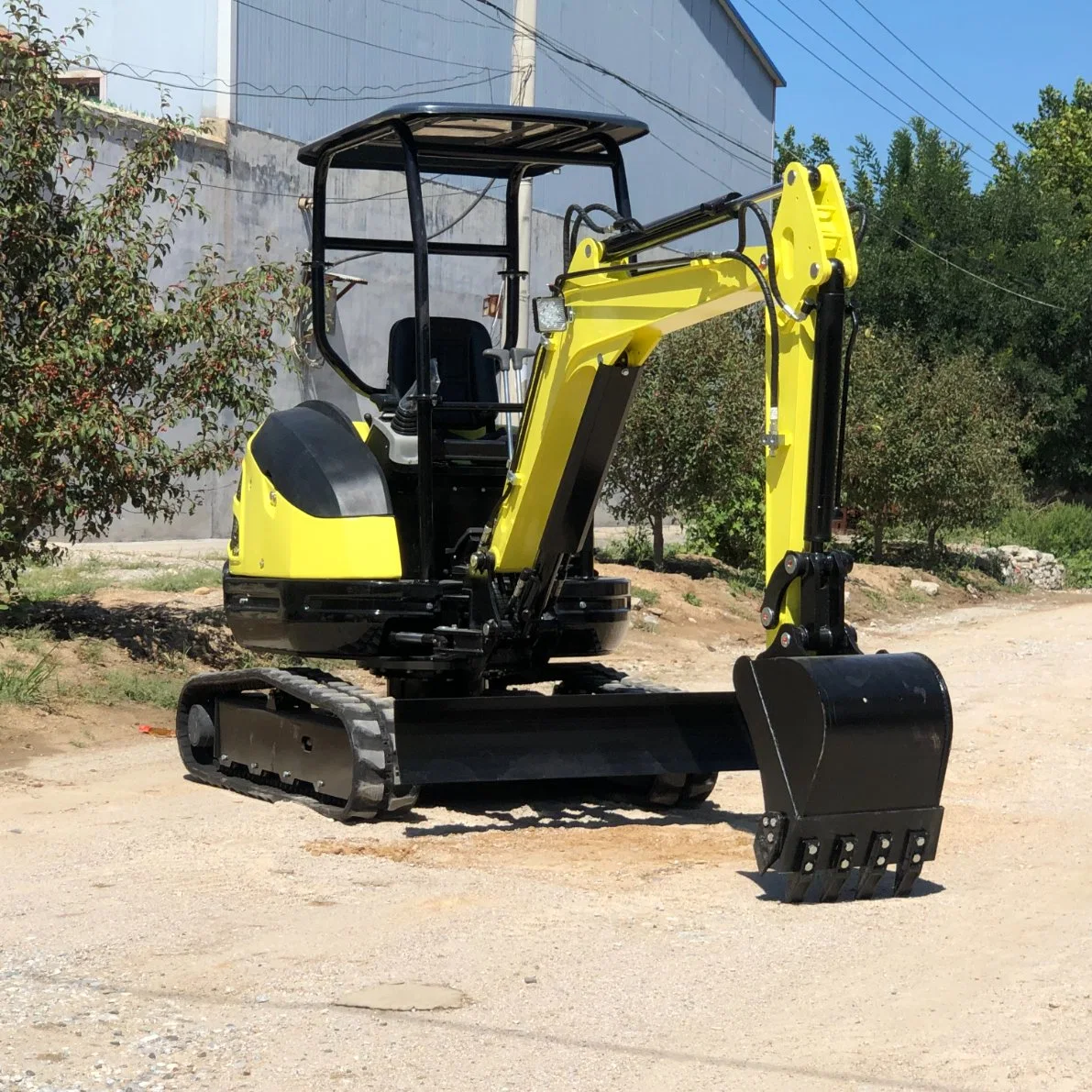 Fábrica de China 1.8ton CE/2.5ton orugas de goma sobre orugas hidráulica /Oscilación del lado de la pluma de pequeñas y micro-Mini Excavadora excavadora/