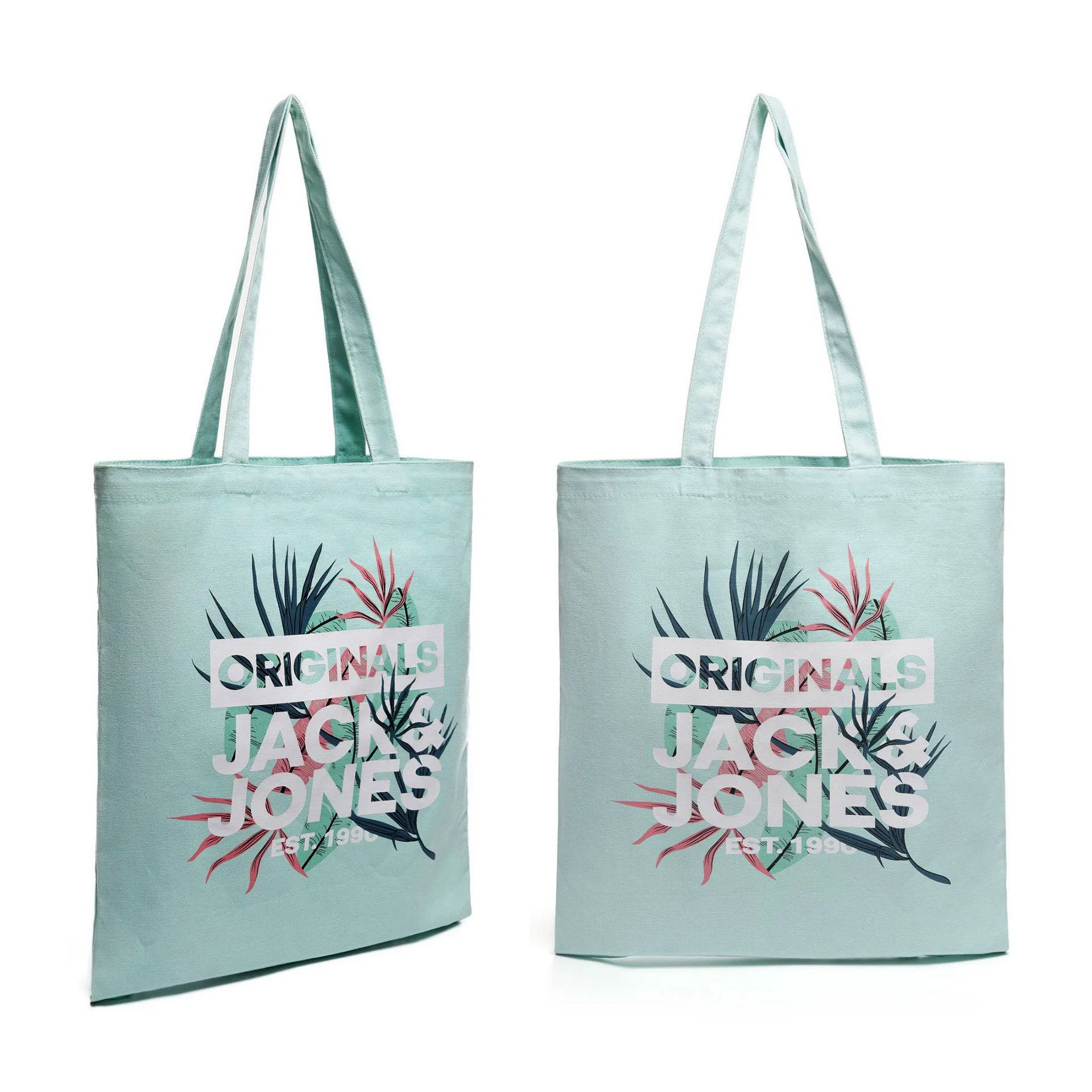 Custom Logo Brand Eco Friendly Reusable Grocery Pack Recyclable Tote Shopping Bag