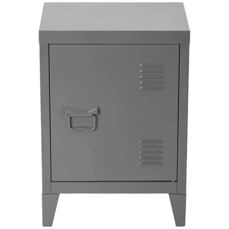 Easy Install Grey Bedside Cabinet Nightstand Bedroom Living Room Furniture