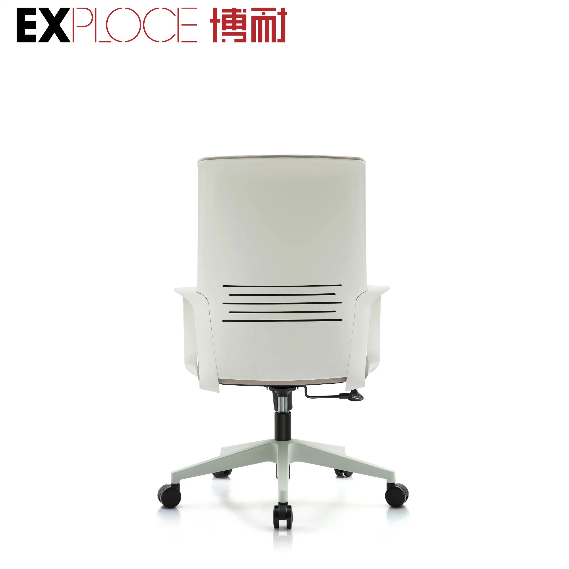 MID Back Hot Sale Armrest Chair Visitor Swivel PU Leather Office Furniture