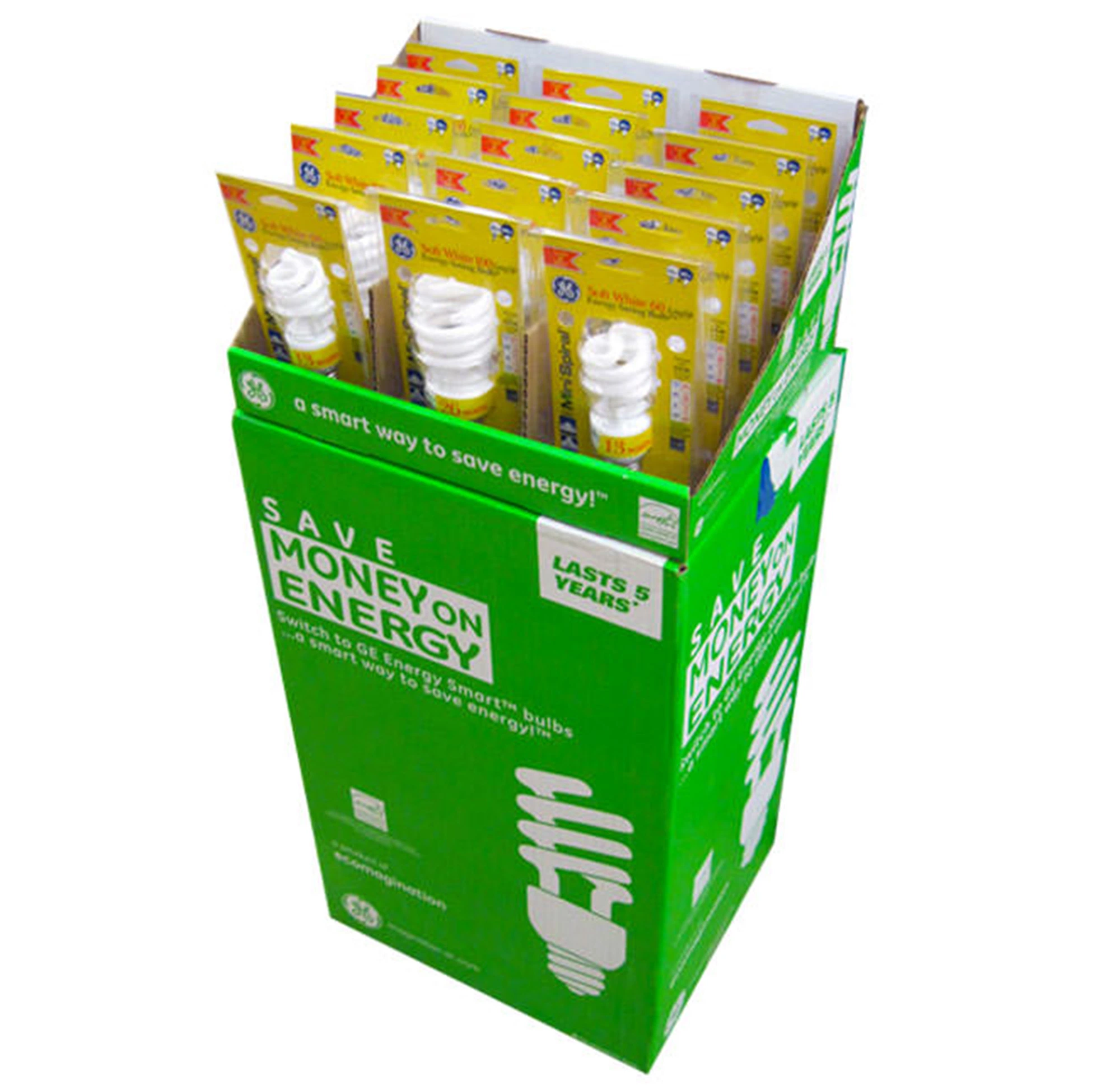 Green Card Counter Pallet Corrugated Retail Display Box