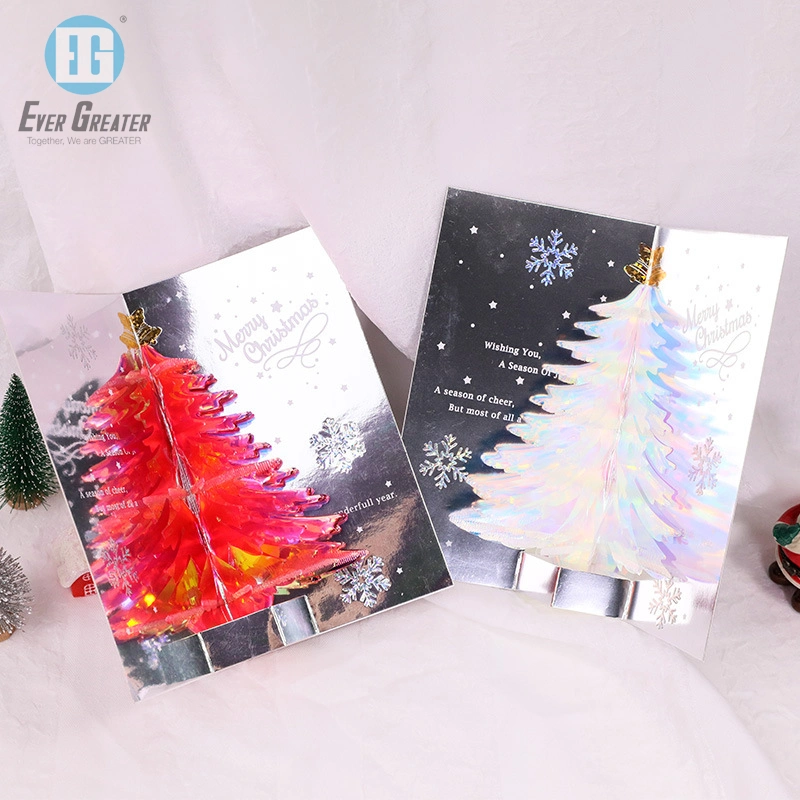 Customized Promotion Christmas 3D Plastic Gift Cards