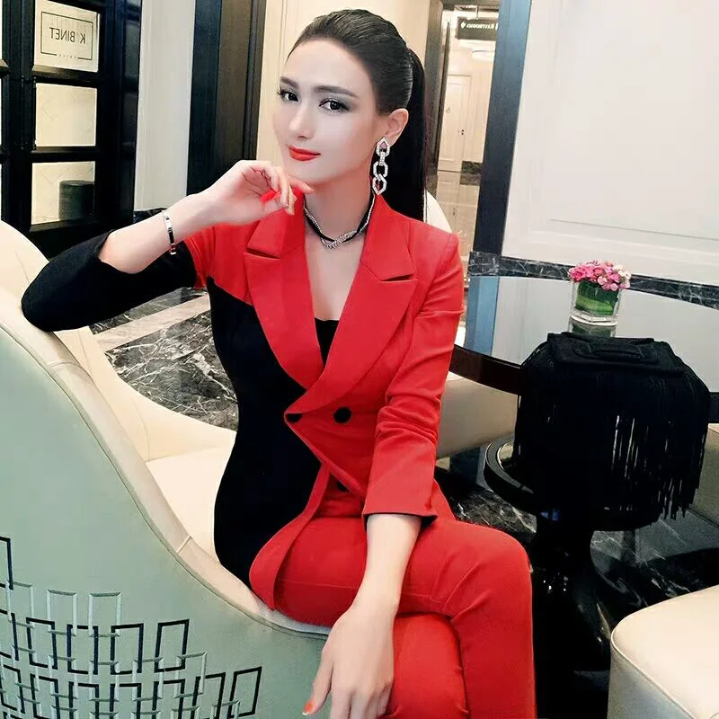 Elegant Black Women's Business Suit