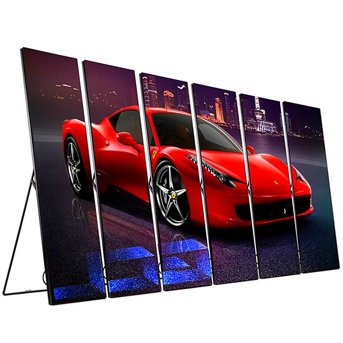 HD Indoor Publicidad P2.5 Portable Floor Standing WiFi LCD Screen Swing Panel Digital Signage Advertise and LED Poster Display