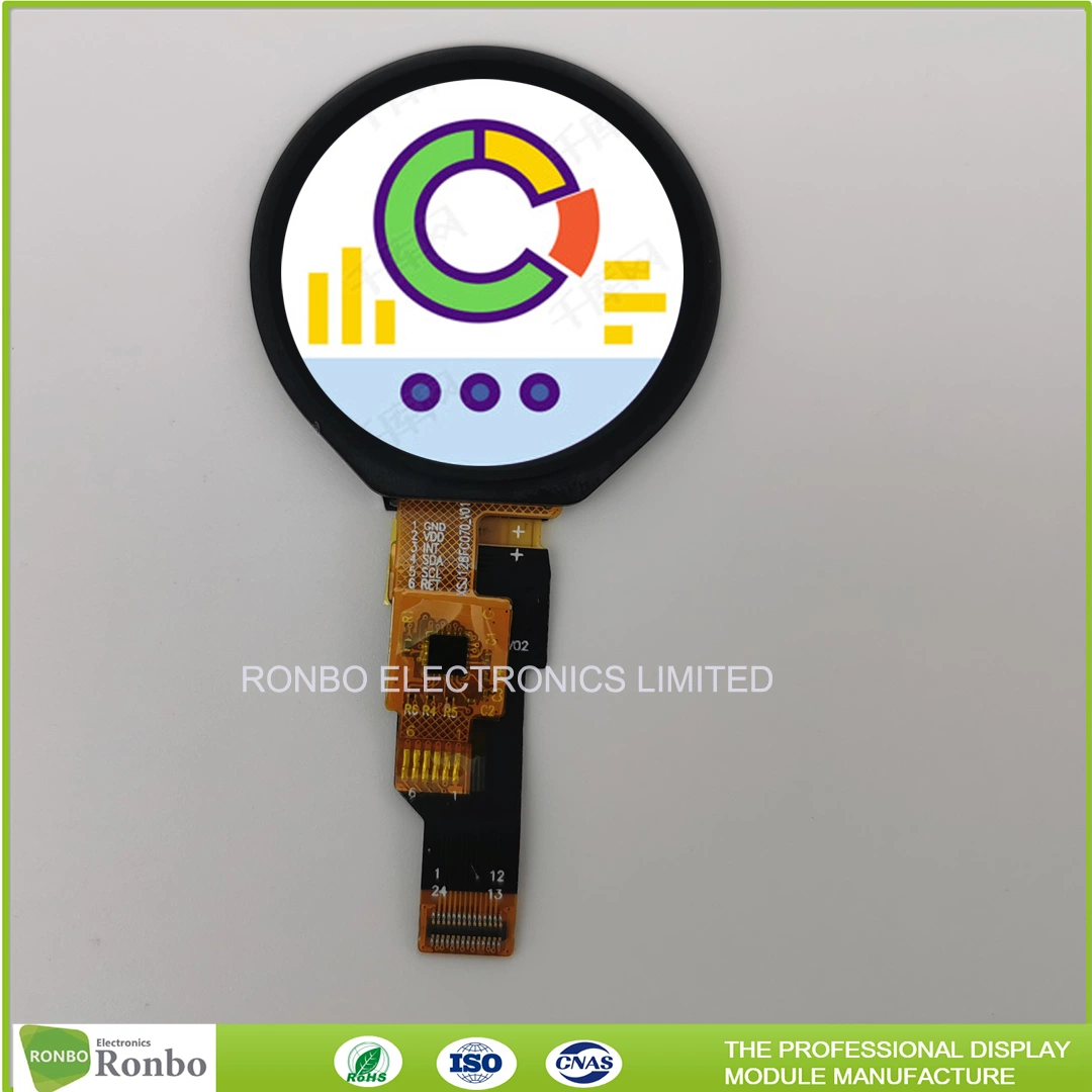 1.28 Inch IPS Resolution 240X240 Smart Watch Round Capacitive Touch LCD Displays