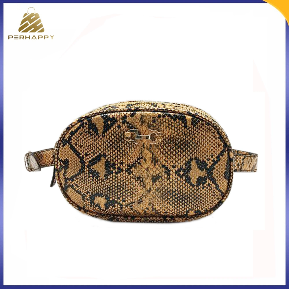 High Quality Antique PU Saddle Shape Waist Belt Bag