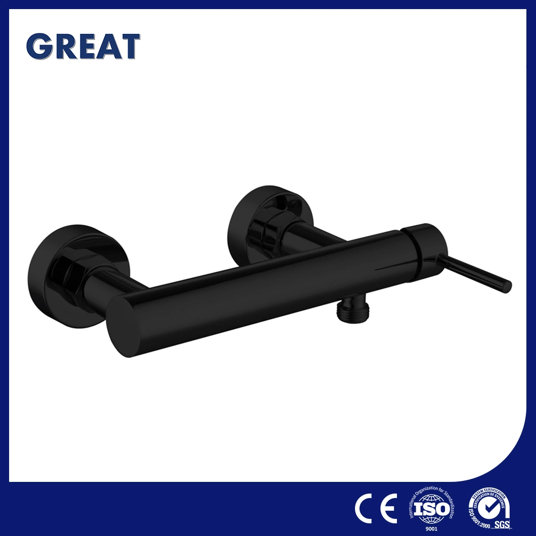 Great Chrome Shower Faucets Factory OEM Customized Tub Shower Faucet Gl32105bl321 Matt Black Single Lever Shower Faucet Chian Elegant Look Shower Foucet