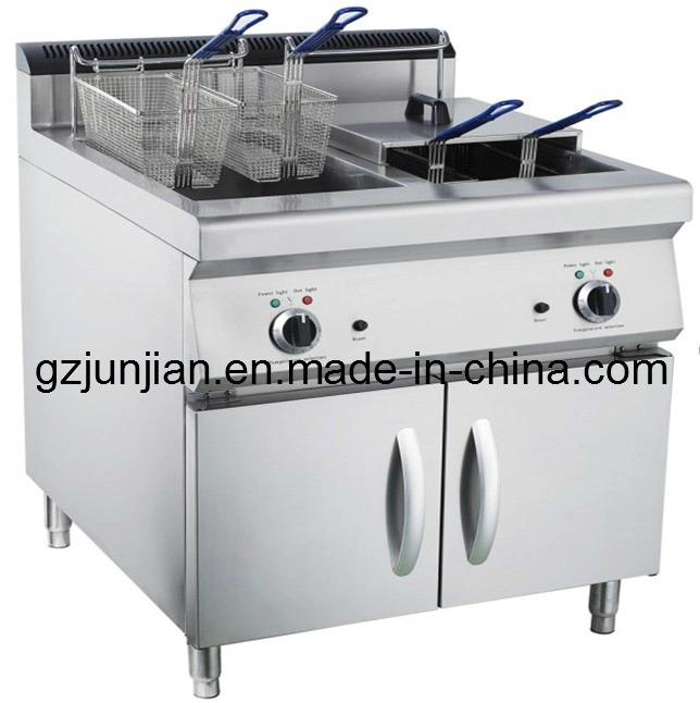 Commercial Hot Stainless Steel Free Standing Gas Lava Rock Grill with Cabinet for Sale