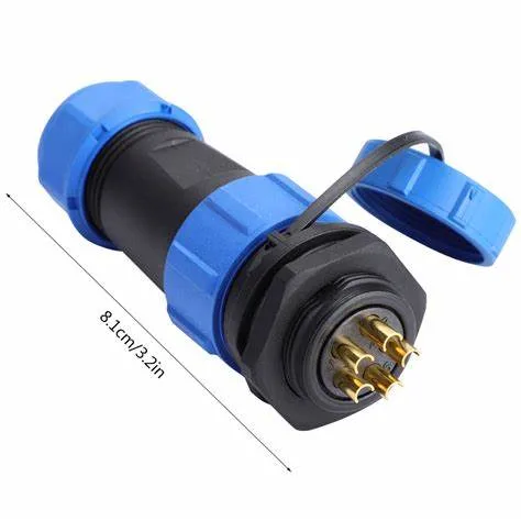 Sp21 Conector impermeable 2/3/4/5/6/7/8/9/10/12 el polo de montaje en panel de 21mm Conector conectores macho y hembra, IP68