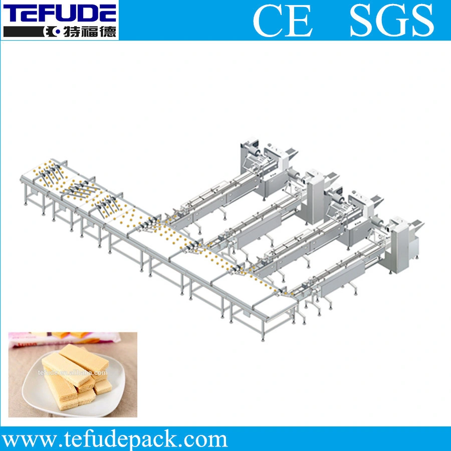 Automatischer Oblate-Biskuit-führendes und packendes System