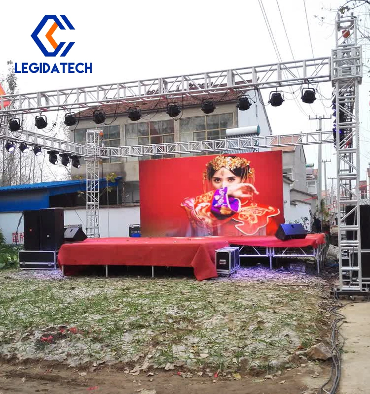 Legida Indoor and Outdoor Rental Stage Full Color Events Movable Mobile Light and Thin LED Display