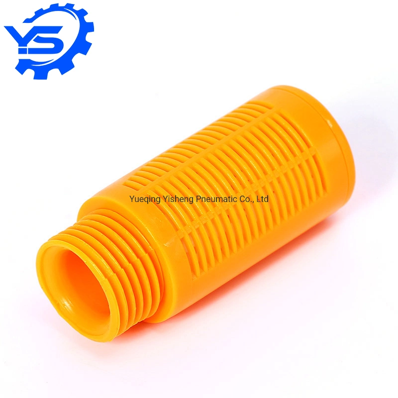 P-SL Air Silencer Plastic Exhaust Muffler Pneumatic 1/8 1/4 3/8 1/2 Male Thread Absorb Noise Filter Slip Lock for Misting Pump