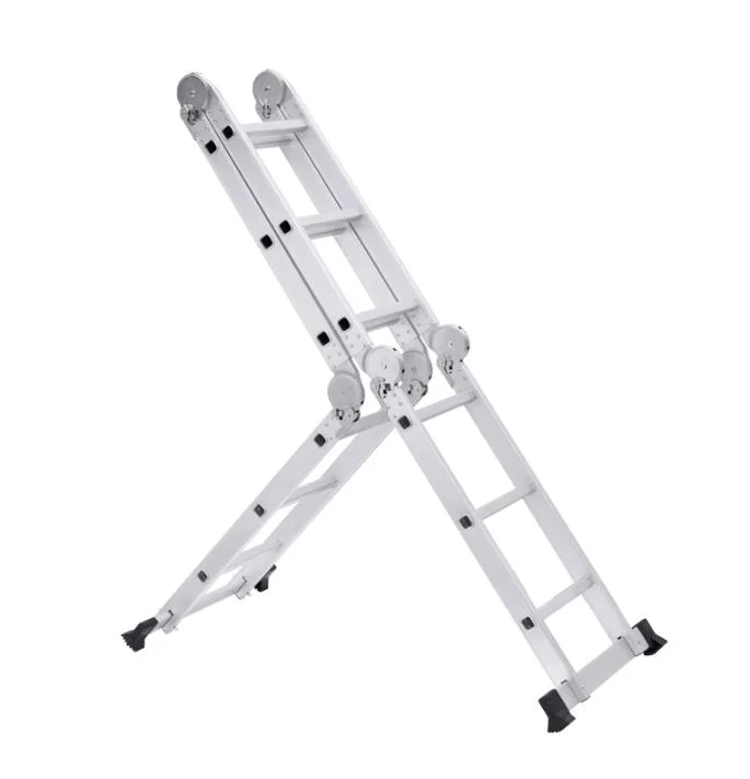 4 Steps Multi-Purpose Aluminum Folding Portable Ladder for Supermarket