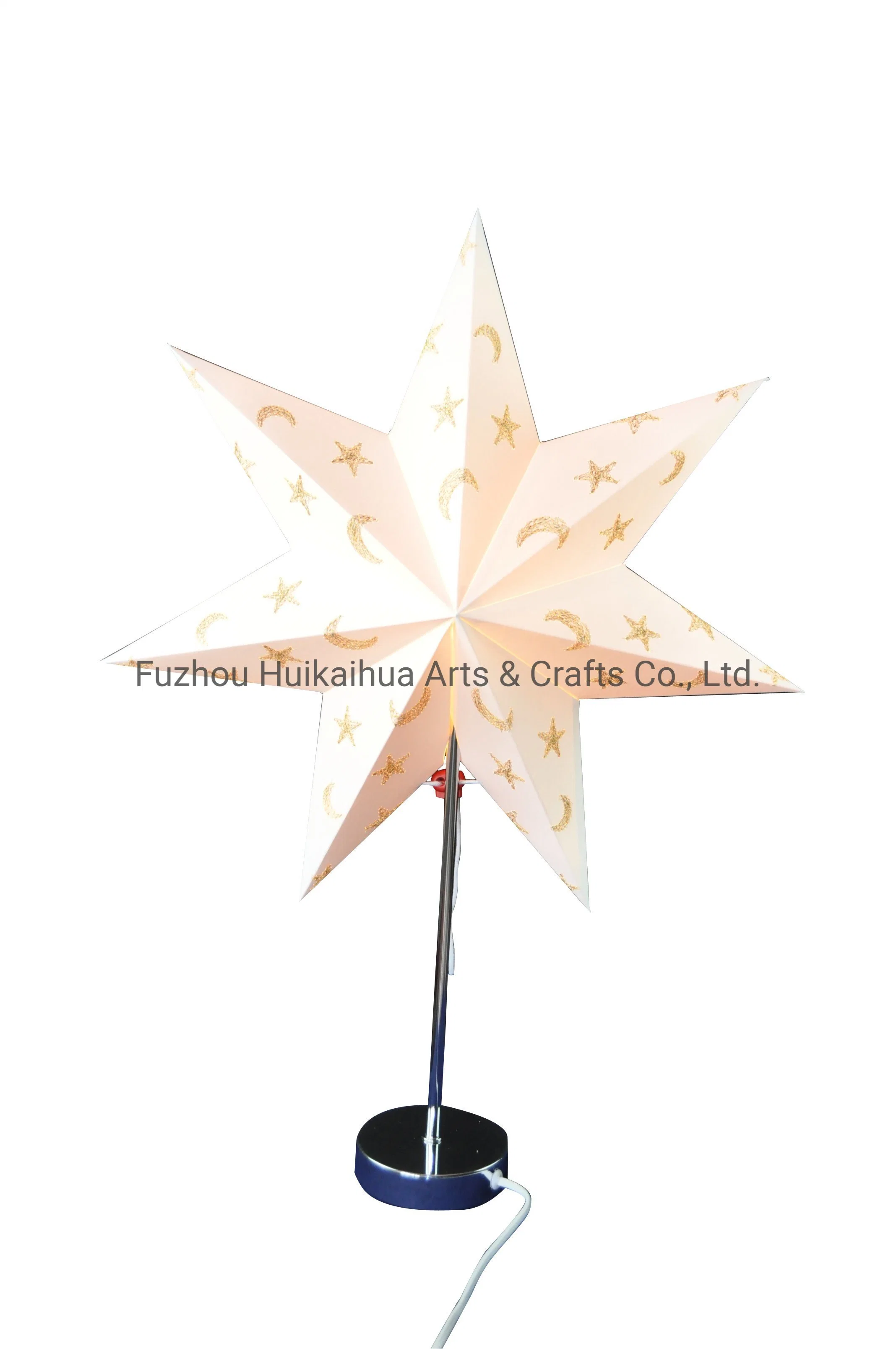 18" blanco bordado de estrellas de papel Papel Linterna Luz estrella