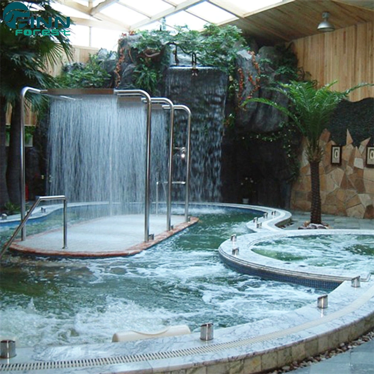 L'intérieur en acier inoxydable Fenlin Piscine en plein air douche