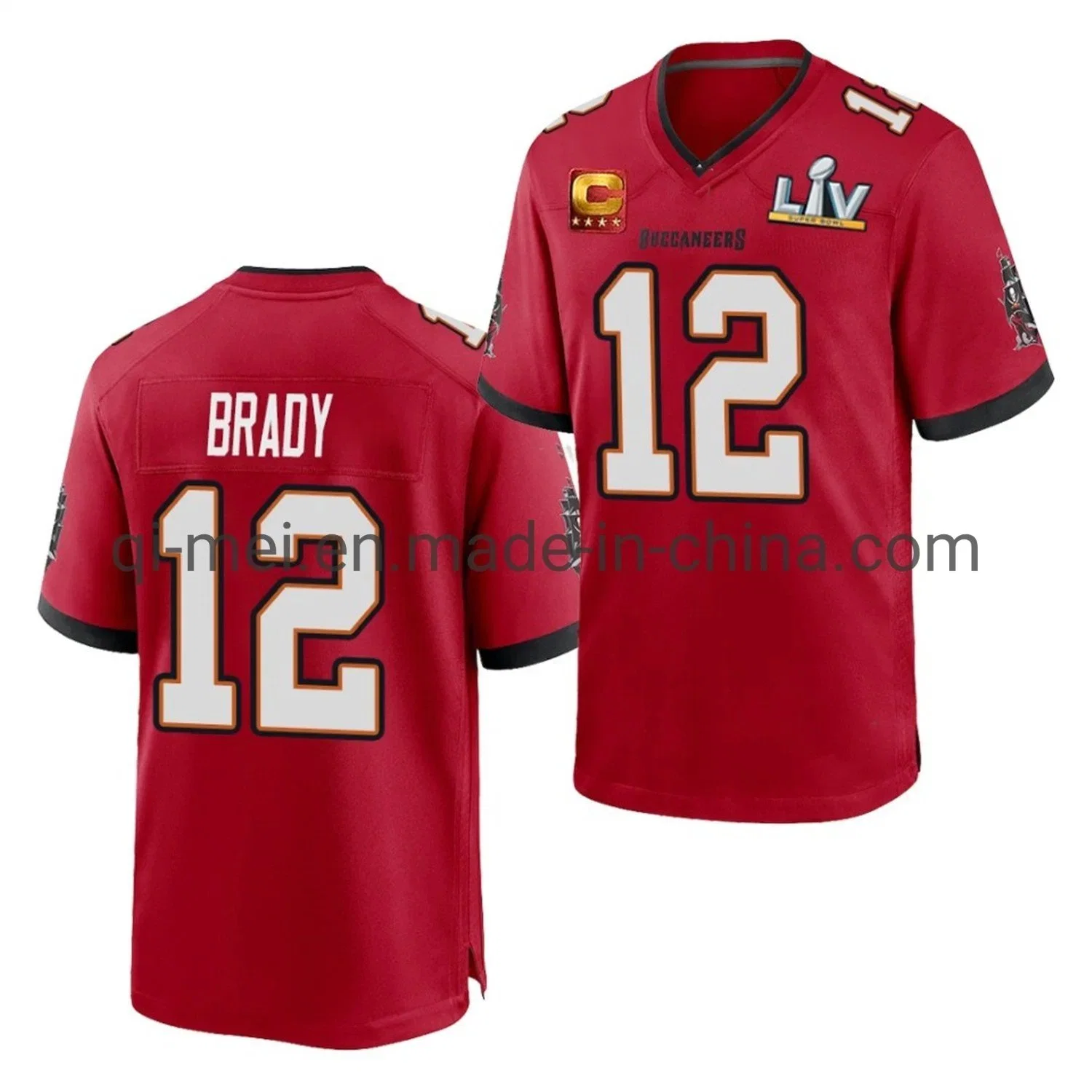 2021 Super Bowl LV Champions Tom Brady Buccaneers Home Away Alternative Fußballtrikots