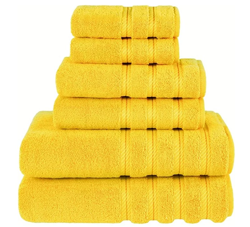 Commerce de gros un super absorbants set de serviettes en coton doux