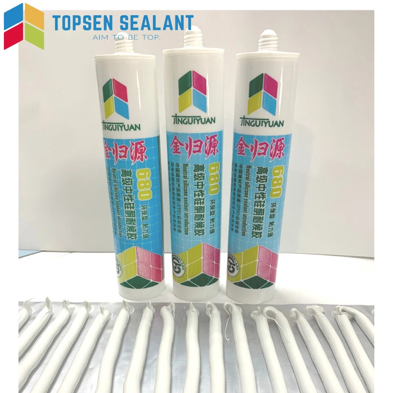 Building Materials Solvents Free Non Staining Weather Resistance Neutral Silicone Sealant Sausage Cartridge Packing