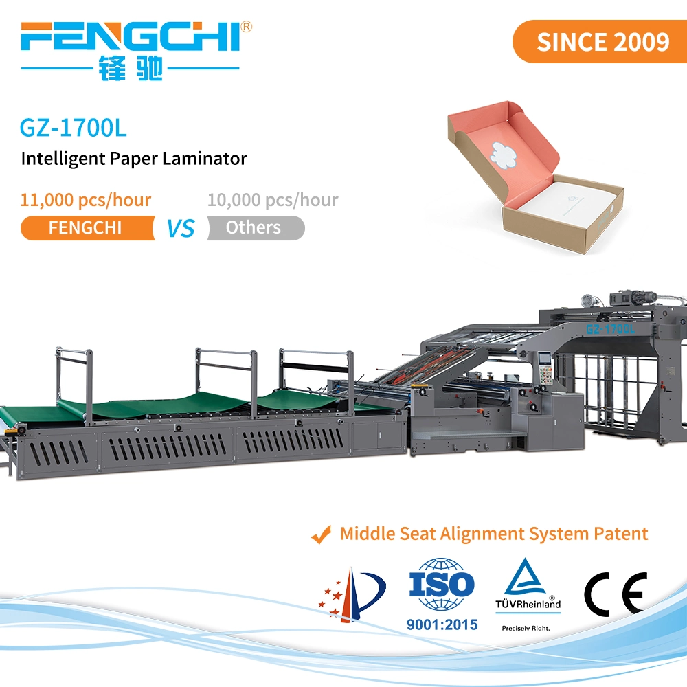 Stabile Präzisions-Papierbindeausrichtung Flute Laminiermaschine für Karton