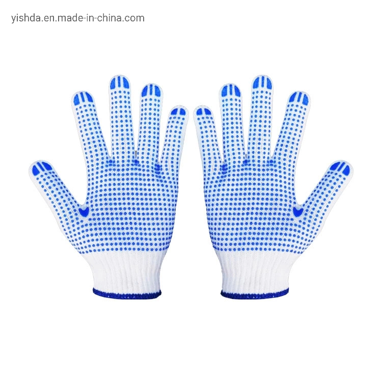 China Großhandel Sicherheit Arbeitshandschuh Arbeit wiederverwendbare PVC beschichtet Handschuh Knit Handgelenk für Gartenarbeit