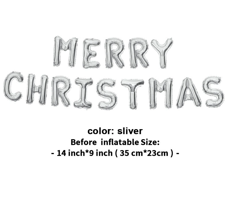 Wholesale 16 Inch Merry Christmas Letter Foil Balloons