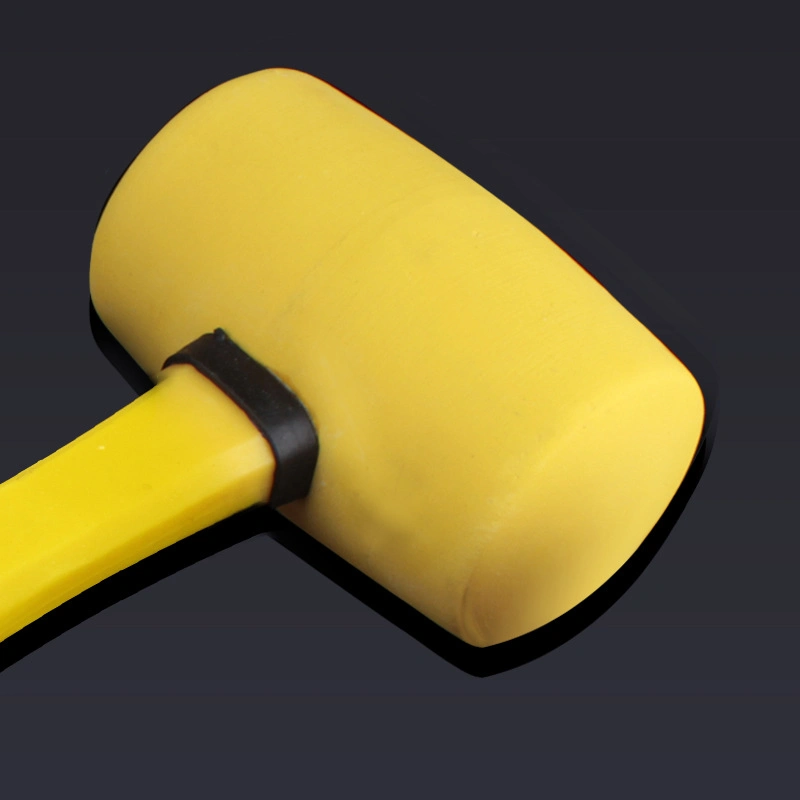 Color Rubber Mallet with High Grade Plastic-Covered Handle