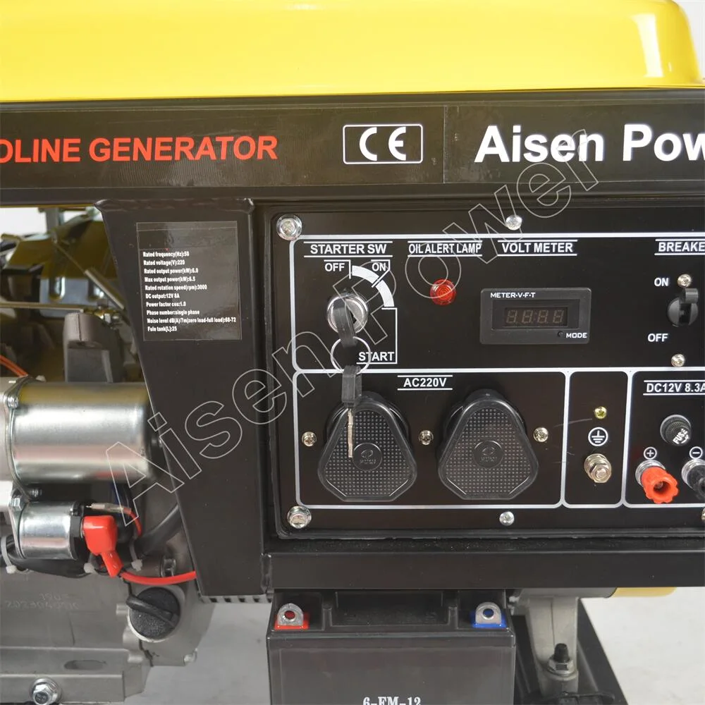 Good Quality 6kw 6 kVA Gasoline Gas Powered Generator