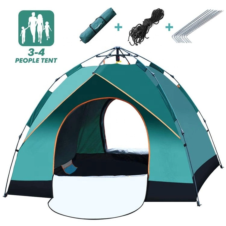 Waterproof Windproof Two Doors Easy Setup Double Layers Tent