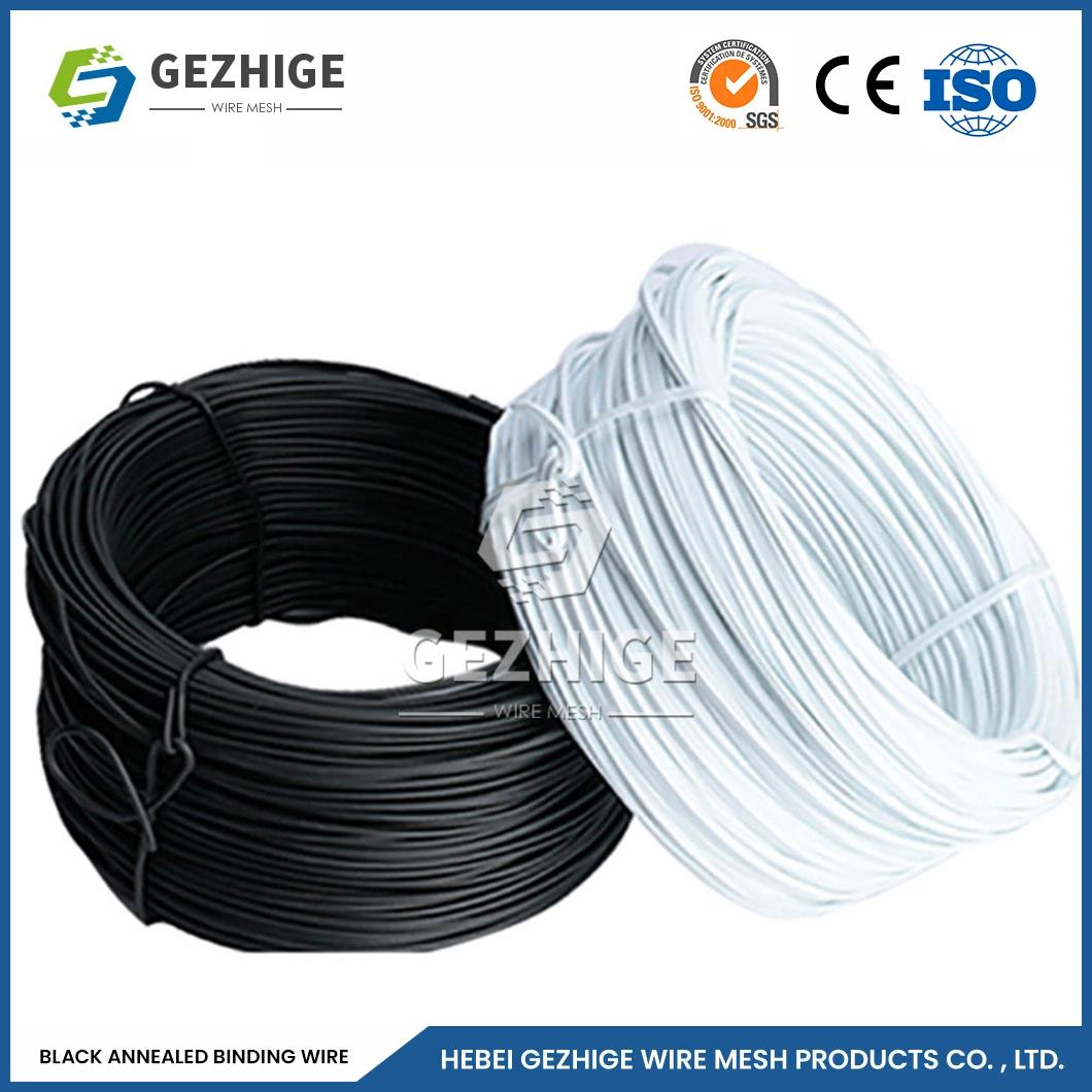 Gezhige negro U Anti-Oxidation Fábrica de alambre de hierro recocido Alambre Recocido China Q195 Cable Lron anillada