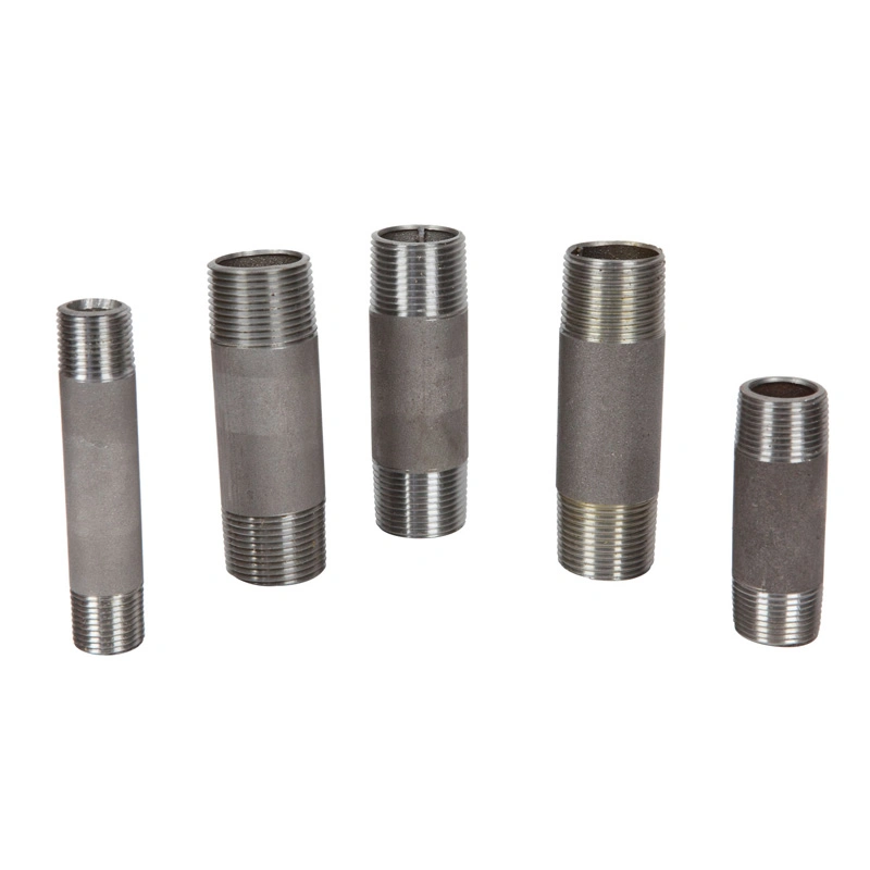 Carbon Steel Stainless Steel Pipe Nipple with American Standard ASTM A733 Sch40 Sch80 Sch160 with Galvanized Black NPT Threaded Barrel Nipple/Hose Nipple
