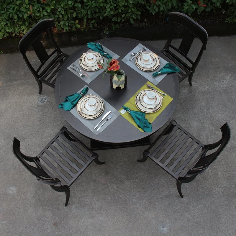 5-Piece All-Weather Outdoor Cast Aluminum Dining Set for Patio