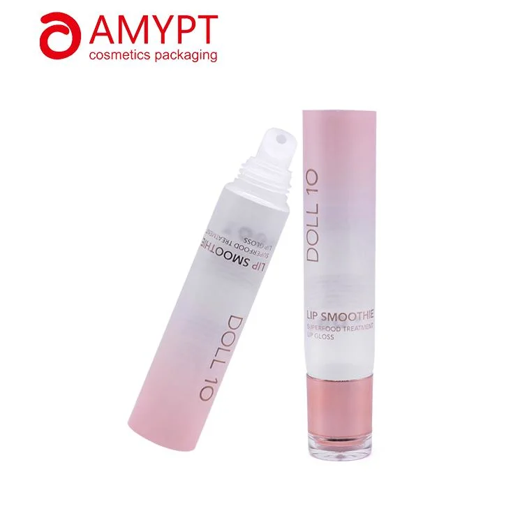 Wholesale High Quality 19mm Diameter Reusable Round Shape Lip Gloss Hose Cosmetic Tubes with Screw Cap