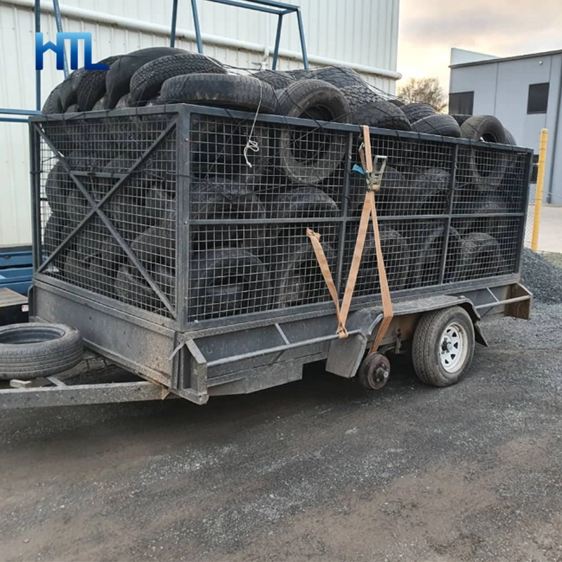 Customized Heavy Duty Storage Foldable Galvanized Steel Trailer Cage 6 X 4