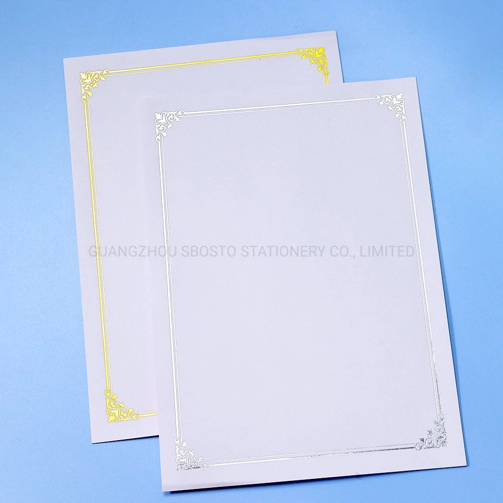 200GSM Hot Stamping High quality/High cost performance  Certificate Paper Degree Certificate Paper Sbosto Paper