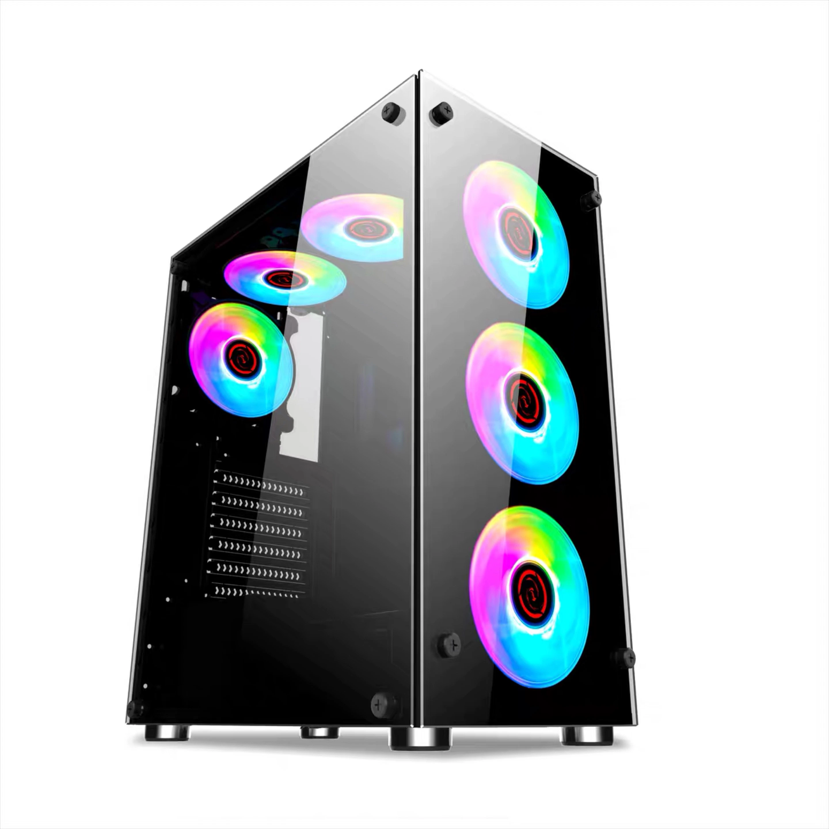 Computer Gaming Case Tower Cabinet Computer Case with RGB Fans