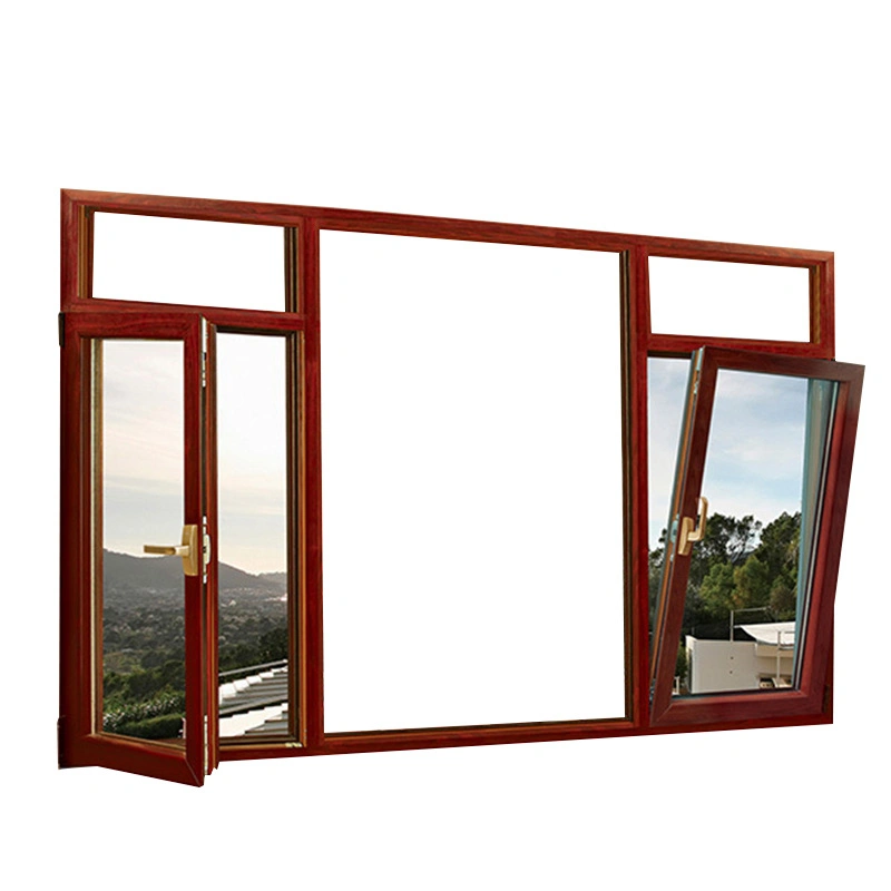 Double Tempered Glass Aluminium Alloy Sliding Window, House/Villa/Hotel Used Window Modern