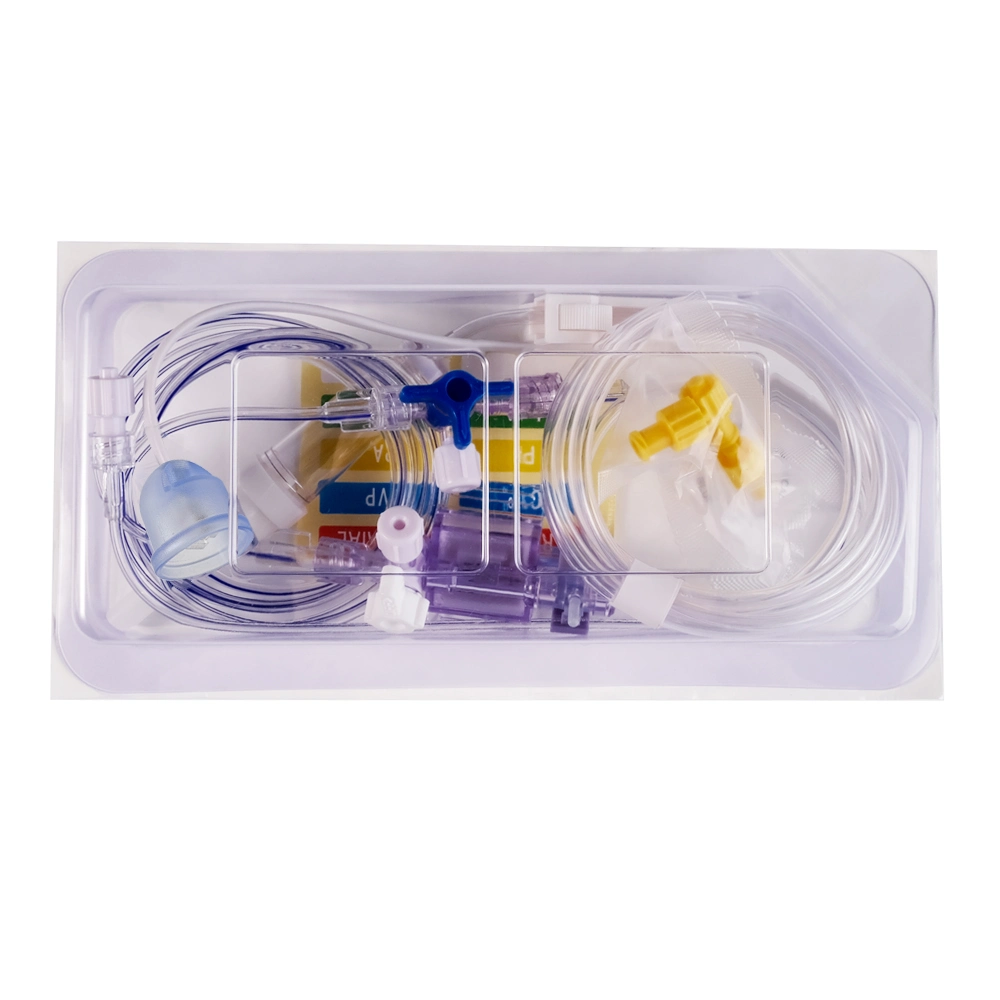 Medical Supply Disposable IBP Pressure Transducer Compatible with Abbott Connector