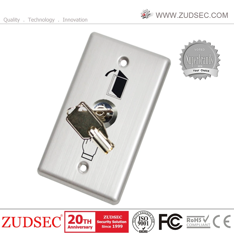 304 Stainless Steel Door Exit Release Button Key Switch