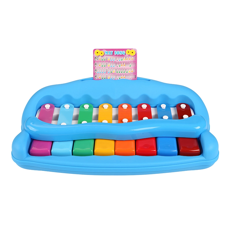 ألعاب الأطفال آلات كلاسيكية موسيقى المرح لوحة مفاتيح أرغن بيانو لعبة ثمانية مفاتيح ماريمبا