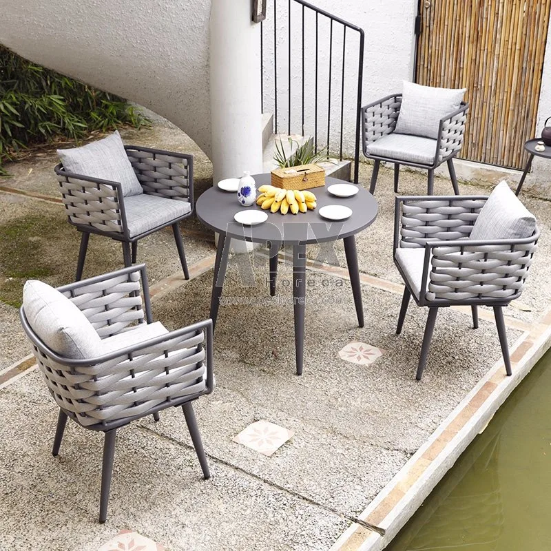 Custom Leisure Home Modern Rattan Patio Bistro Outdoor Garden Dining Furniture