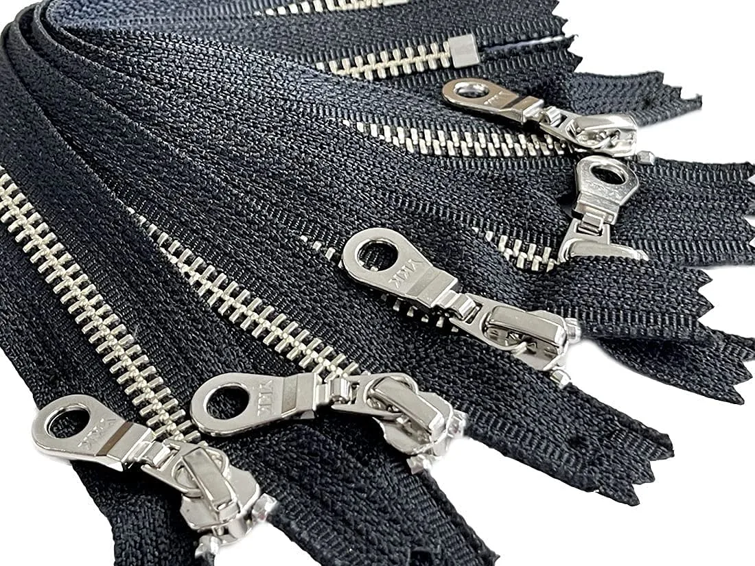 High quality/High cost performance  3# 5# 7# 8# 10# Black White Color Zinc Alloy Zipper Metal Zipper for Hoodies, Jeans, Jackets, Handbag Garment Zipper