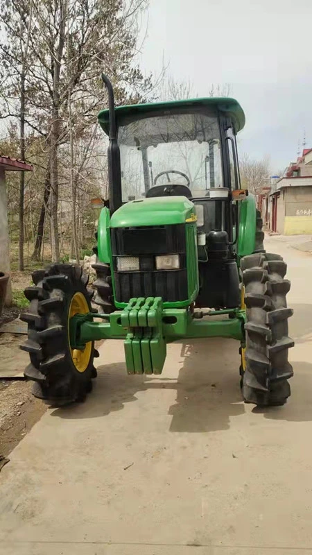 Сельскохозяйственной техники John Deere 754 с 4X4 колесных тракторов с дизельным двигателем и специальных шин, используемых на лужайке/сад 75HP