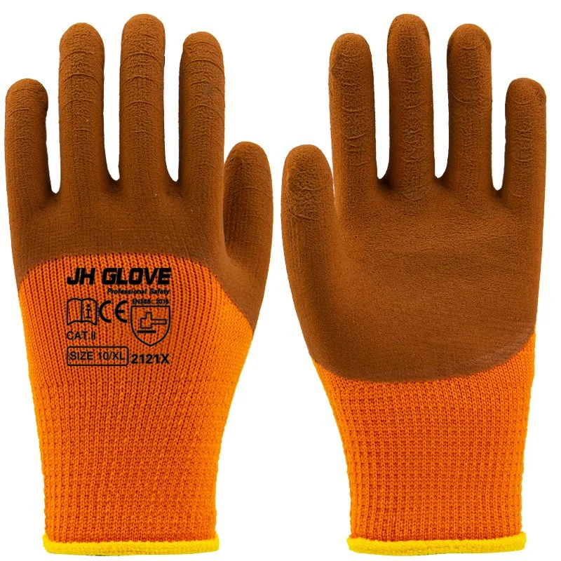 Chinese Factory Price Personal Hand Protection Warm Safety Latex Foam Working Gloves