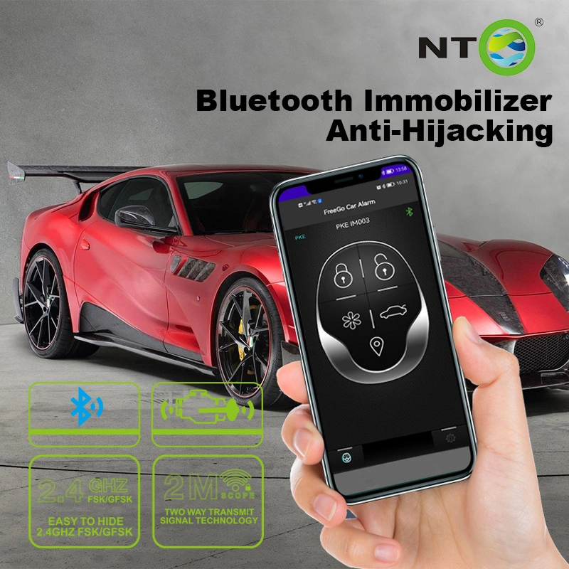 Nto Im003 One Way Car RFID Inmovilizado Alarm System Bluetooth Control Free APP Remotes