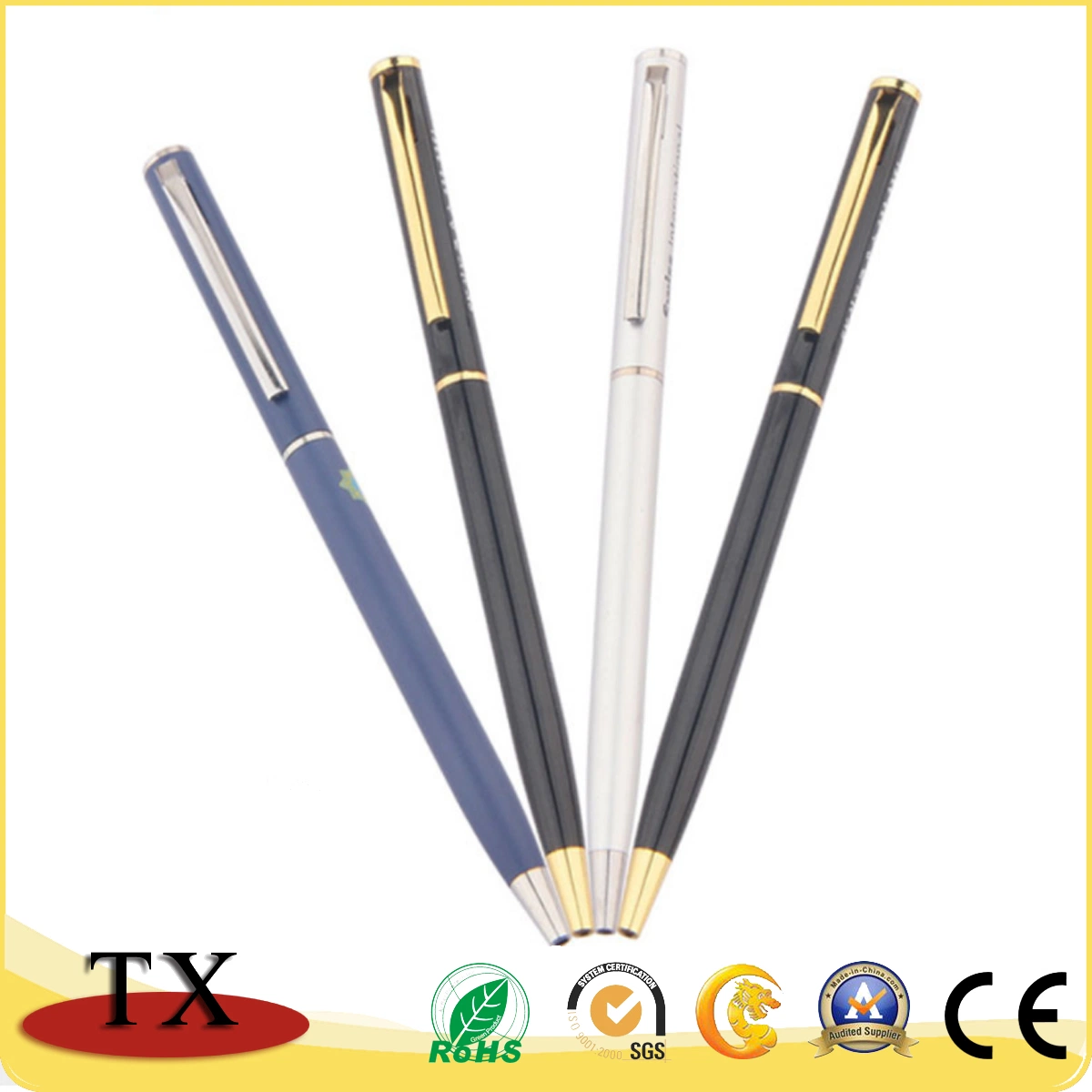 Luxury Good Quality Metal Custom Twist Mechanism Ball Pen for Promotion Gift Pen