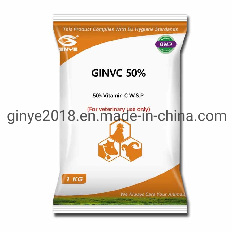 Rendimiento de alta calidad/alto costo Veterinaria 50% Vitamina C para uso en animales de granja Medicina