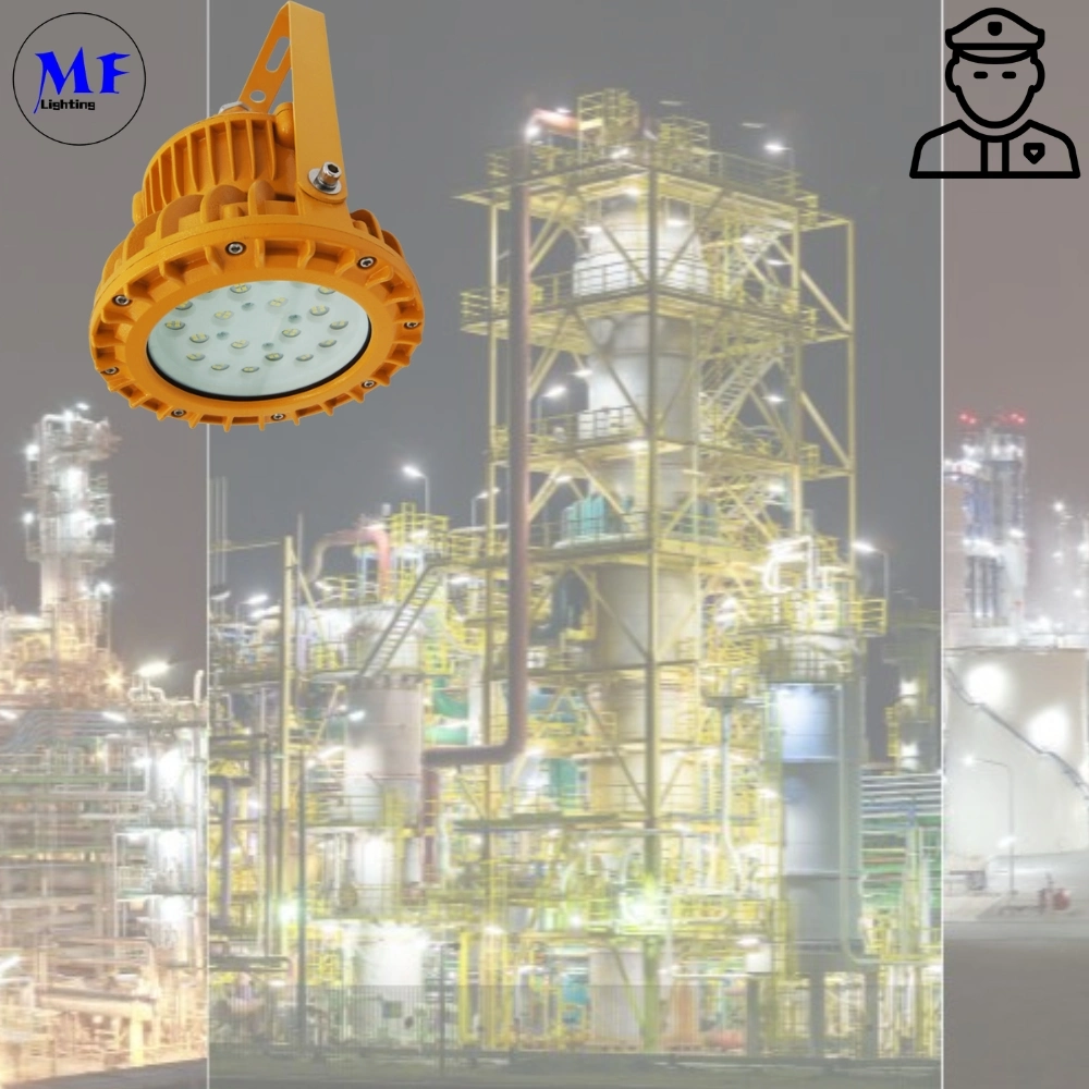 Factory Price Atex Certified IP66 Ik10 5years Warranty Zone 1 Zone 2 LNG Gas Station Oil Industry Chemical Plant 80W Explosion Proof Light