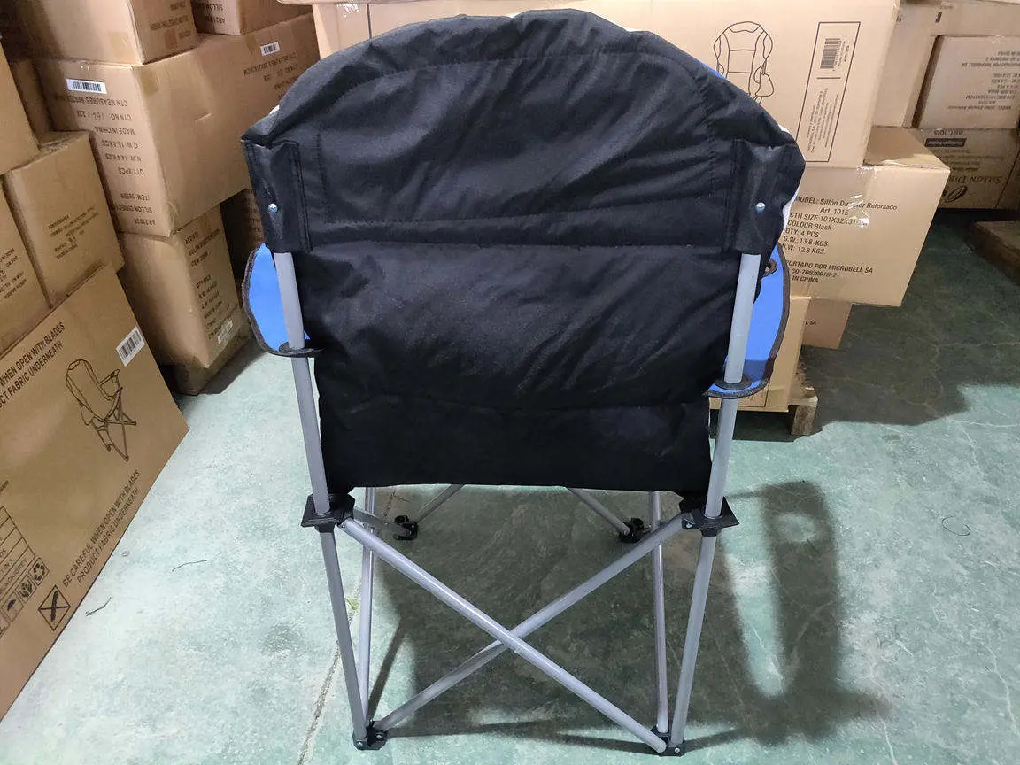 High Back Outdoor Padded Folding Beach Fishing Chair Camping Chair