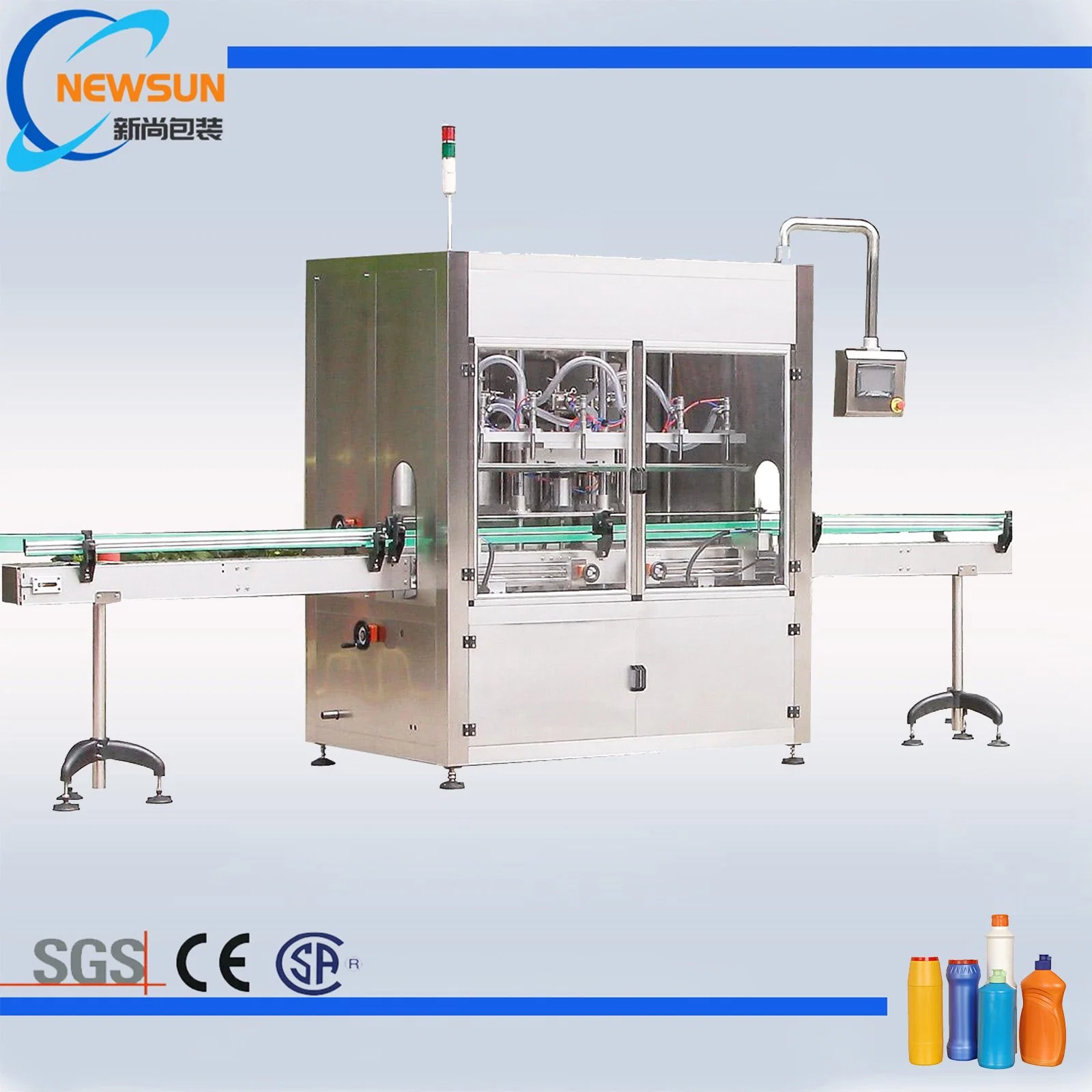 Automatic Hand Sanitizer Shampoo Liquid Filling Machine/Edible Cooking Oil Bottling Machine/Disinfection Corrosive Liquid Detergent Filler